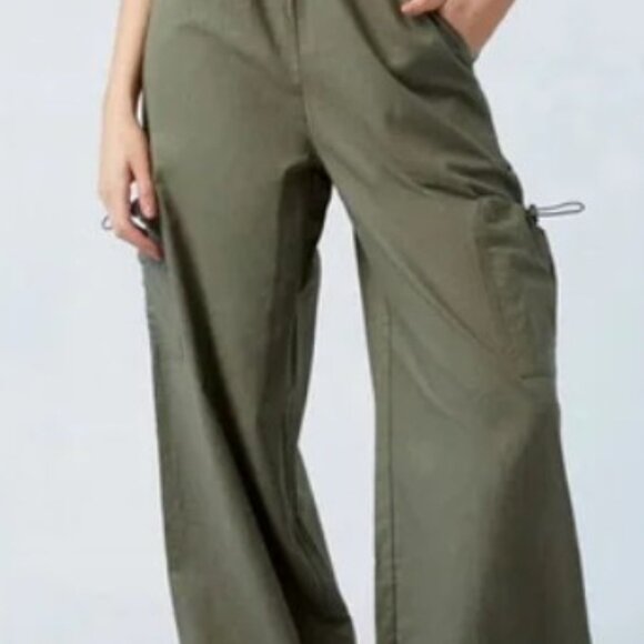 Pacsun La Hearts Linen Pull-On Baggy Cargo Pants - Picture 2 of 5